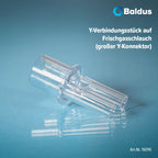 Y-Verbindungsstück auf Frischgasschlauch / großer Y-Konnektor