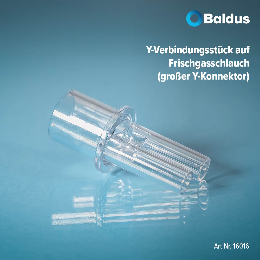 Y-Verbindungsstück auf Frischgasschlauch / großer Y-Konnektor