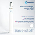 Gasfüllung: medizinischer Sauerstoff - O2